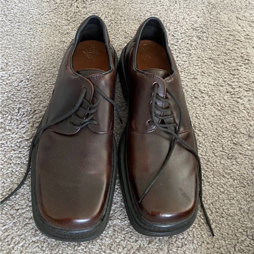 salamander city mens shoes sz 8 new Men's Brown Leather Dress Shoes
